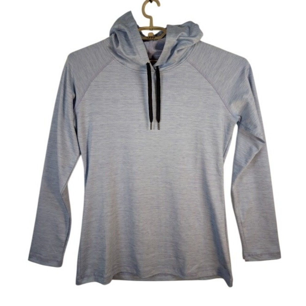 Straight Down Golf Hoodie Womens M Periwinkle Textured Performance Stretch NEW